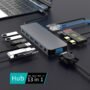 TYPE C HUB, 13IN1 USB-C HUB, #GT-HUBC-13IN1-S