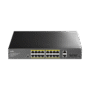 16-GbE PoE Switch with 2 Uplink GbE and 2 Uplink SFP (GS1018PS2)