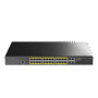 24-Port Layer 2 Managed Gigabit PoE+ Switch with 4 Gigabit Combo Ports, 400W (GS2028PS4-400W)