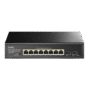 8-GbE PoE Switch with 2 Uplink SFP