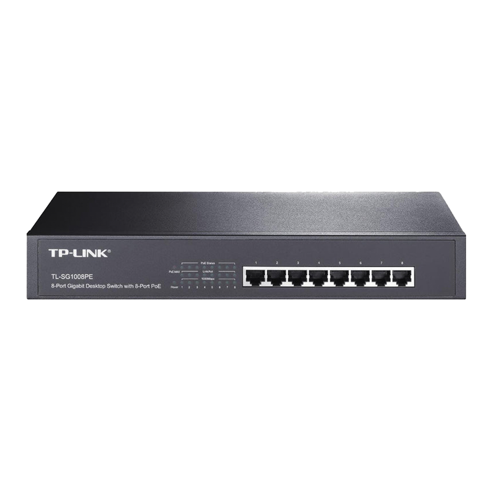 8-Port Gigabit Desktop/Rackmount Switch with 8-Port PoE+