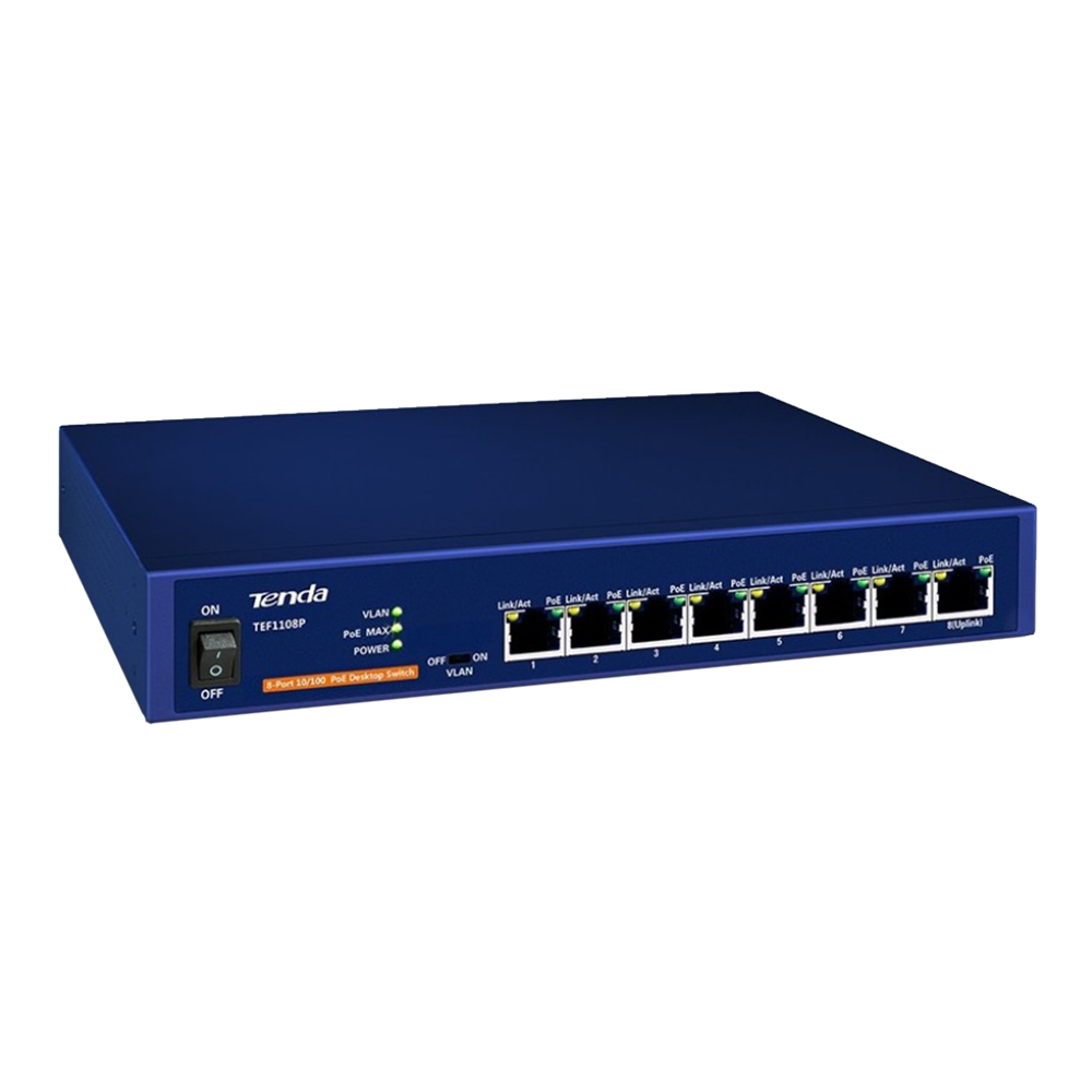 8 ports PoE switch Tenda TEF1108P