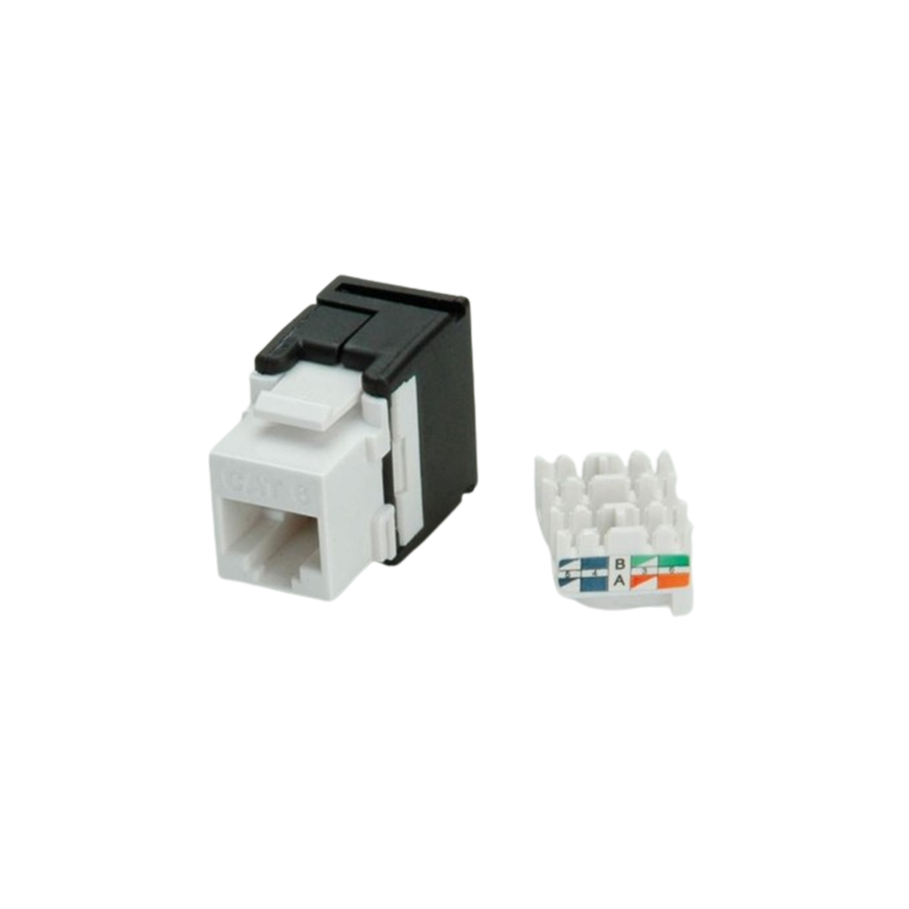 CAT6 180° UTP Keystone Jack