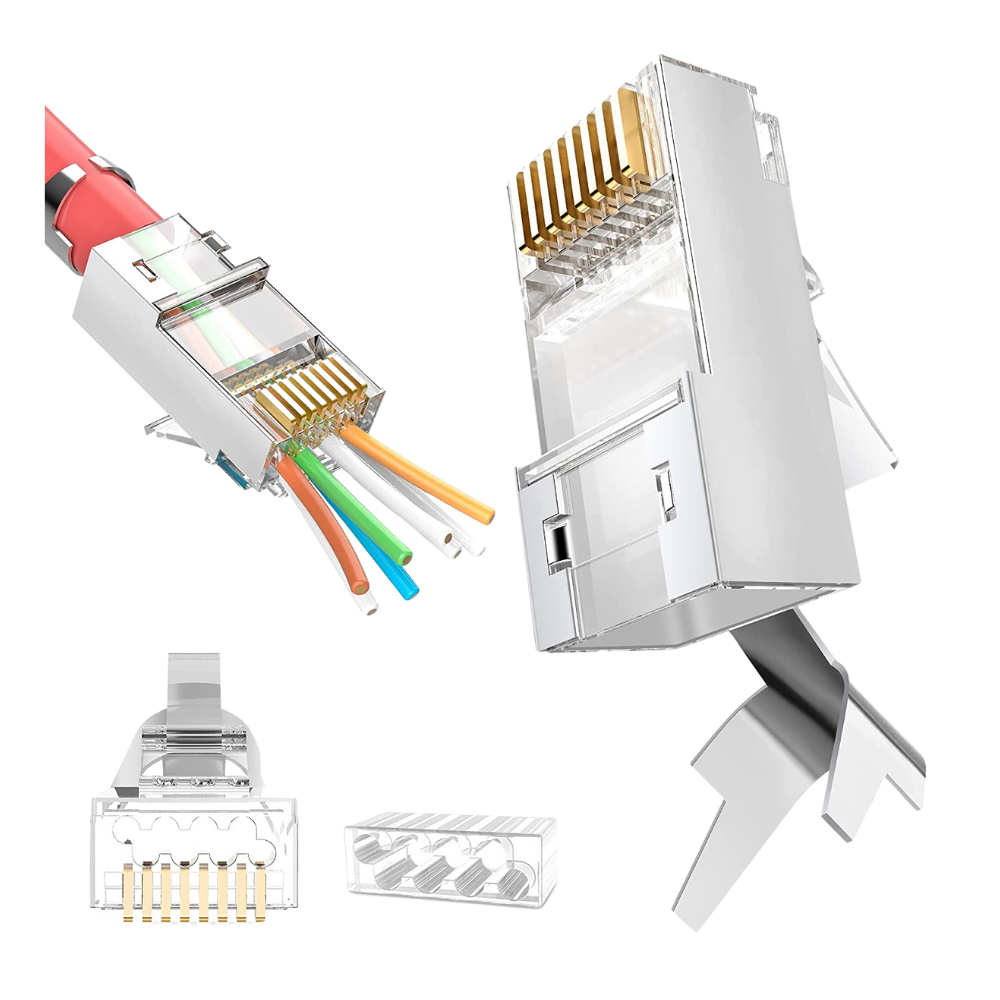 CAT7 FTP MODULAR PLUGEZ TYPE (pass through)