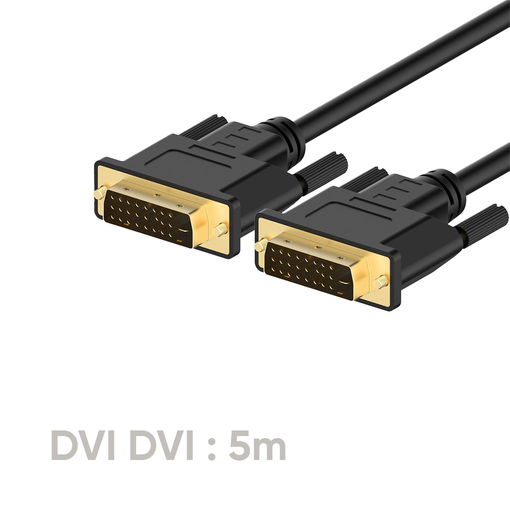 Cable DVI TO DVI, CCS, BlACK,OD:7.0mm, 5m