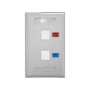 Faceplate Dual Port 86X114MM