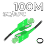 Fiber Optic Drop Cable SC/APC Connectors 100M