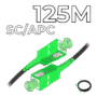 Fiber Optic Drop Cable SC/APC Connectors 125M
