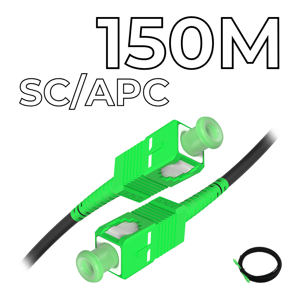 Fiber Optic Drop Cable SC/APC Connectors 150M