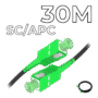 Fiber Optic Drop Cable SC/APC Connectors 30M