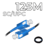 Fiber Optic Drop Cable SC/UPC Connectors 125M
