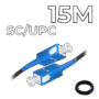 Fiber Optic Drop Cable SC/UPC Connectors 15M