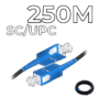 Fiber Optic Drop Cable SC/UPC Connectors 250M