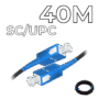 Fiber Optic Drop Cable SC/UPC Connectors 40M