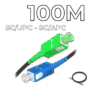 Fiber Optic Drop Cable SC/UPC-SC/APC Connectors 100M