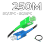 Fiber Optic Drop Cable SC/UPC-SC/APC Connectors 250M