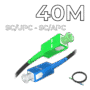 Fiber Optic Drop Cable SC/UPC-SC/APC Connectors 40M
