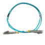 Fiber optical patch cord (Fibre Patch Lead Duplex 2.0mm) MM LC-LC OM3 50/125 LSZH Aqua 1Mtr)