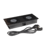 Panel of two fans for RACK cabinets