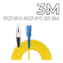 Patch Cord FC/UPC-SC/UPC SX SM 3M