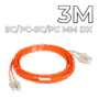 Patch Cord SC/PC-SC/PC MM DX 3m