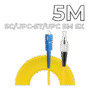 Patch Cord SC/UPC-ST/UPC SM SX 5M