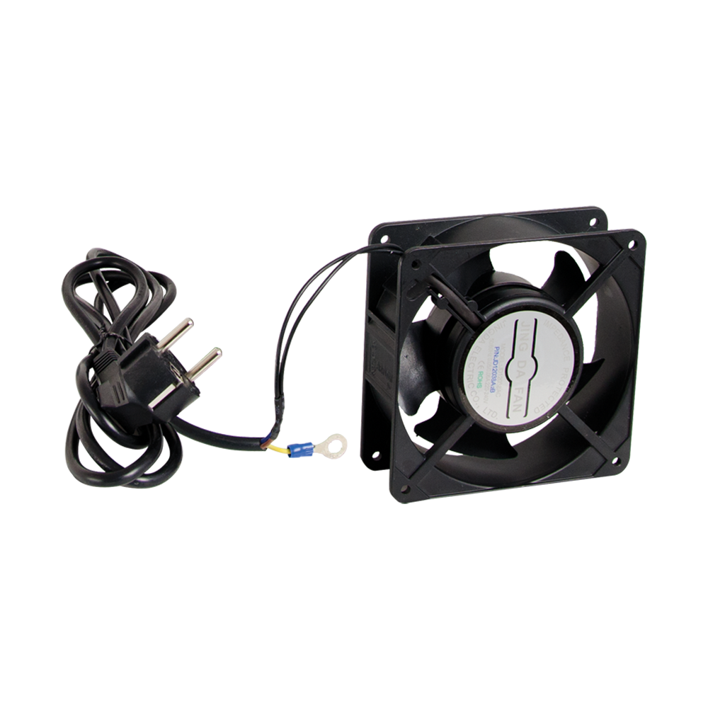 Fan for wall mounted cabinets type